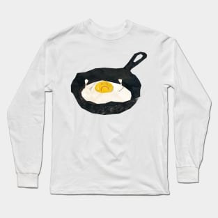 Angry fried egg Long Sleeve T-Shirt